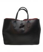 LONGCHAMPロンシャン）の古着「ロゾハンドバッグ」｜ブラック