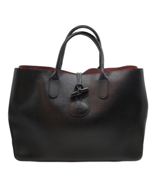 LONGCHAMP（ロンシャン）LONGCHAMP (ロンシャン) ロゾハンドバッグ ブラックの古着・服飾アイテム