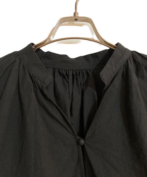 MACPHEE（マカフィー）MACPHEE (マカフィー) コットンタイプライター ギャザードルマンブラウス ブラック サイズ:36の古着・服飾アイテム