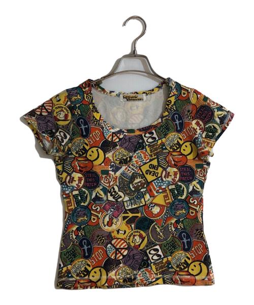 Hysteric Glamour（ヒステリックグラマー）Hysteric Glamour (ヒステリックグラマー) ワッペン転写Tシャツ イエロー サイズ:Freeの古着・服飾アイテム