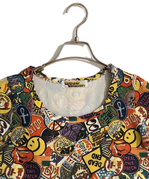 Hysteric Glamour（ヒステリックグラマー）Hysteric Glamour (ヒステリックグラマー) ワッペン転写Tシャツ イエロー サイズ:Freeの古着・服飾アイテム