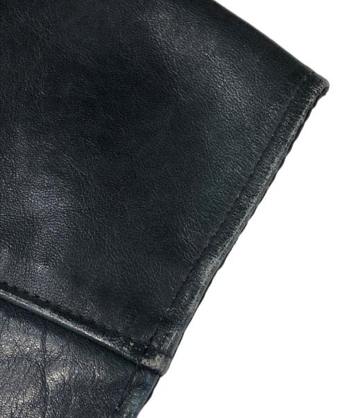 Schott（ショット）Schott (ショット) コンチョボタンレザーベスト ブラック サイズ:XXLの古着・服飾アイテム