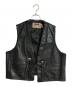 Schott（ショット）の古着「コンチョボタンレザーベスト」｜ブラック
