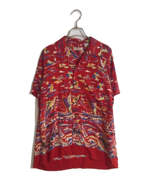 Sun Surf（サンサーフ）Sun Surf (サンサーフ) アロハシャツ レッド サイズ:不明の古着・服飾アイテム