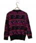 Yves Saint Laurent (イヴサンローラン) 総柄ニットカーディガン パープル サイズ:M：8000円