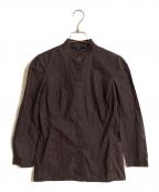 GUCCIグッチ）の古着「ペーパーライクパワショルシャツ」｜ブラウン