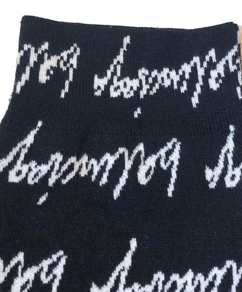 BALENCIAGA（バレンシアガ）BALENCIAGA (バレンシアガ) Scribble Crew Neck Jacquard Knit/スクリブルクルーネックジャガードニット ブラック サイズ:Mの古着・服飾アイテム