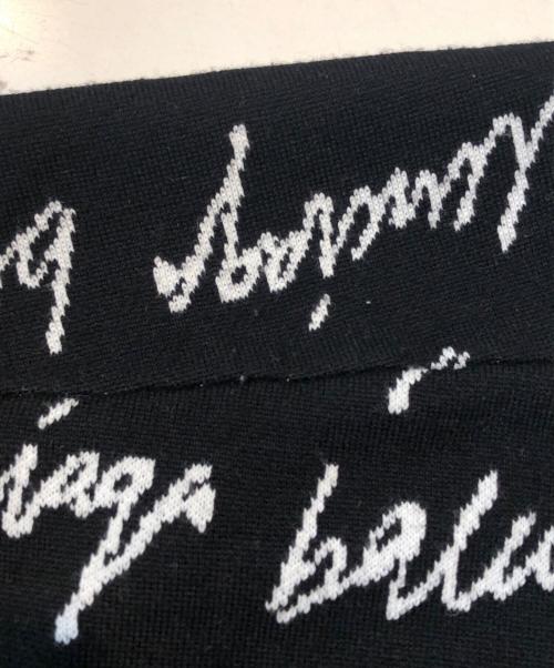 BALENCIAGA（バレンシアガ）BALENCIAGA (バレンシアガ) Scribble Crew Neck Jacquard Knit/スクリブルクルーネックジャガードニット ブラック サイズ:Mの古着・服飾アイテム