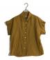 MARGARET HOWELL（マーガレットハウエル）の古着「シャーティングリネン カフドカラーシャツ」｜マスタード