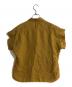 MARGARET HOWELL (マーガレットハウエル) シャーティングリネン カフドカラーシャツ マスタード サイズ:2：7000円