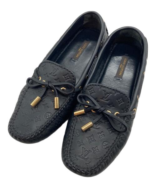 LOUIS VUITTON（ルイ ヴィトン）LOUIS VUITTON (ルイ ヴィトン) ドライビングシューズ ブラック サイズ:35の古着・服飾アイテム