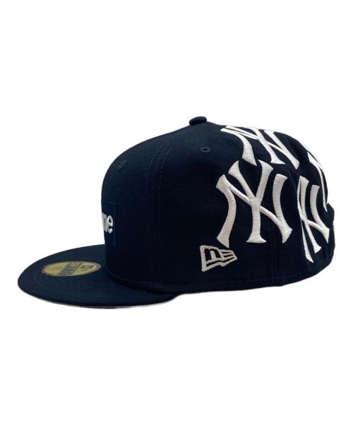 New Era（ニューエラ）New Era (ニューエラ) Supreme (シュプリーム) New York Yankees Box Logo キャップ／ニューヨーク ヤンキース ボックス ロゴ ネイビーの古着・服飾アイテム
