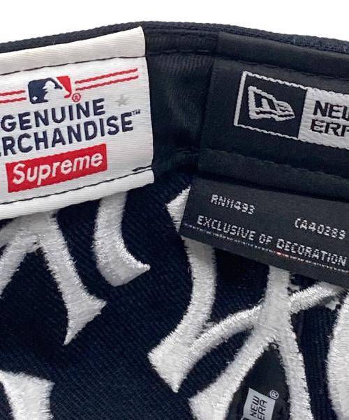New Era（ニューエラ）New Era (ニューエラ) Supreme (シュプリーム) New York Yankees Box Logo キャップ／ニューヨーク ヤンキース ボックス ロゴ ネイビーの古着・服飾アイテム