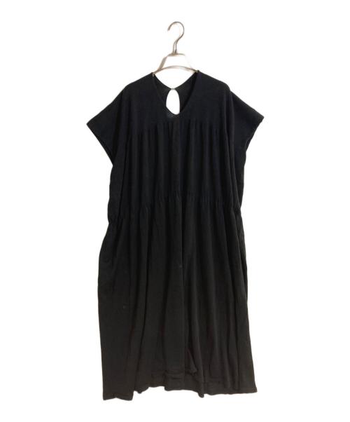 KONE（コーン）kone (コーン) Kazuko Hayasaka ノースリーブニットワンピース ブラック サイズ:ＳＭの古着・服飾アイテム
