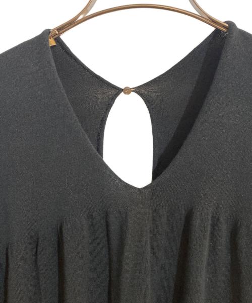 KONE（コーン）kone (コーン) Kazuko Hayasaka ノースリーブニットワンピース ブラック サイズ:ＳＭの古着・服飾アイテム