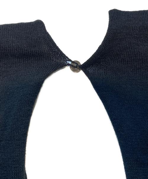 KONE（コーン）kone (コーン) Kazuko Hayasaka ノースリーブニットワンピース ブラック サイズ:ＳＭの古着・服飾アイテム