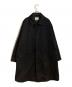 STILL BY HAND（スティルバイハンド）の古着「コットンライクステンカラーコート」｜ブラック