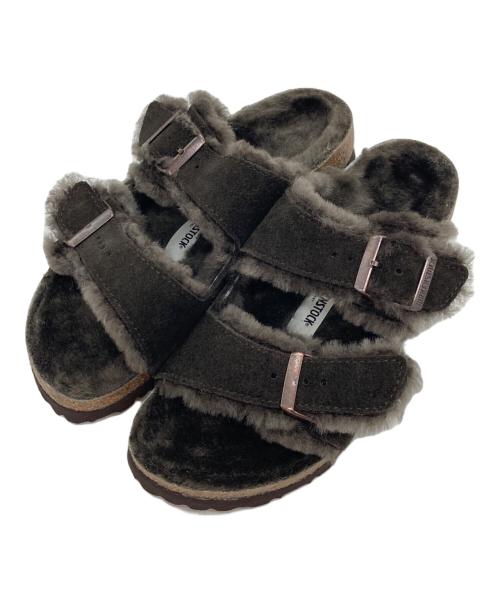 BIRKENSTOCK（ビルケンシュトック）BIRKENSTOCK (ビルケンシュトック) ARIZONA SHEARLING/アリゾナシアリング ブラウン サイズ:23cmの古着・服飾アイテム