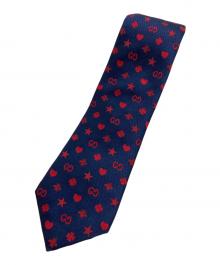 GUCCI（グッチ）の古着「インターロッキンGレジメンタルタイ」｜ネイビー
