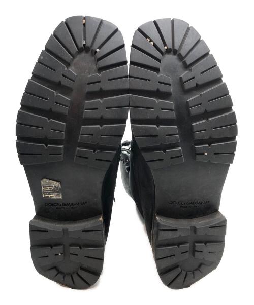 DOLCE & GABBANA（ドルチェ＆ガッバーナ）DOLCE & GABBANA (ドルチェ＆ガッバーナ) コンバットブーツ ブラック サイズ:5 1/2の古着・服飾アイテム