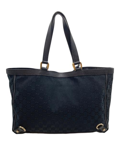 GUCCI（グッチ）GUCCI (グッチ) GGキャンバストートバッグ ブラックの古着・服飾アイテム