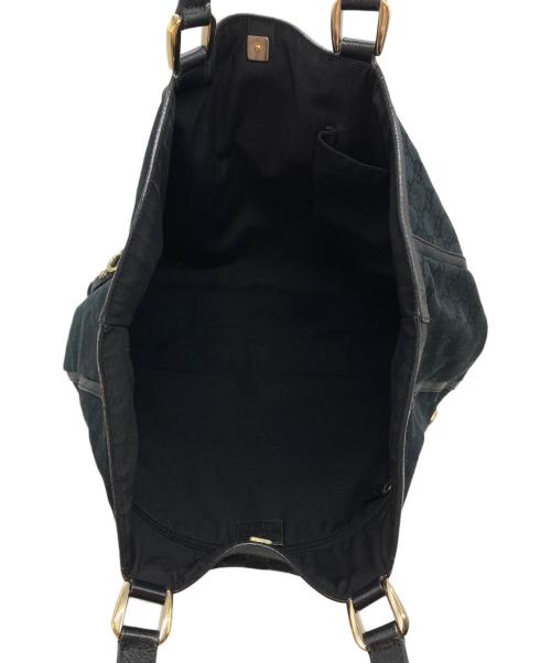 GUCCI（グッチ）GUCCI (グッチ) GGキャンバストートバッグ ブラックの古着・服飾アイテム