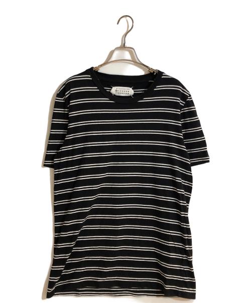 Maison Margiela（メゾンマルジェラ）Maison Margiela (メゾンマルジェラ) ボーダーTシャツ ブラック サイズ:Mの古着・服飾アイテム