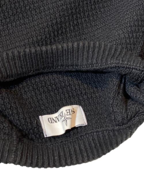STONE ISLAND（ストーンアイランド）STONE ISLAND (ストーンアイランド) SLEEVE PATCH SWEATER/スリーブパッチセーター ブラック サイズ:Lの古着・服飾アイテム