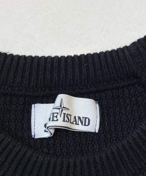 STONE ISLAND（ストーンアイランド）STONE ISLAND (ストーンアイランド) SLEEVE PATCH SWEATER/スリーブパッチセーター ブラック サイズ:Lの古着・服飾アイテム