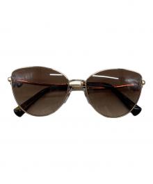 BVLGARI（ブルガリ）の古着「キャットアイ フレーム サングラス」｜ブラウン×ゴールド