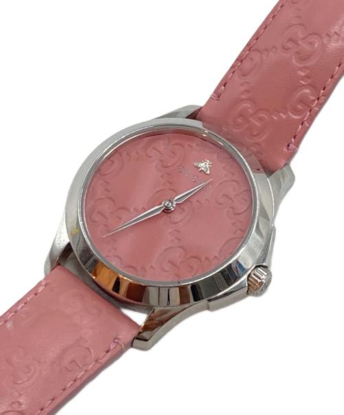 GUCCI（グッチ）GUCCI (グッチ) Gタイムレス ピンクの古着・服飾アイテム