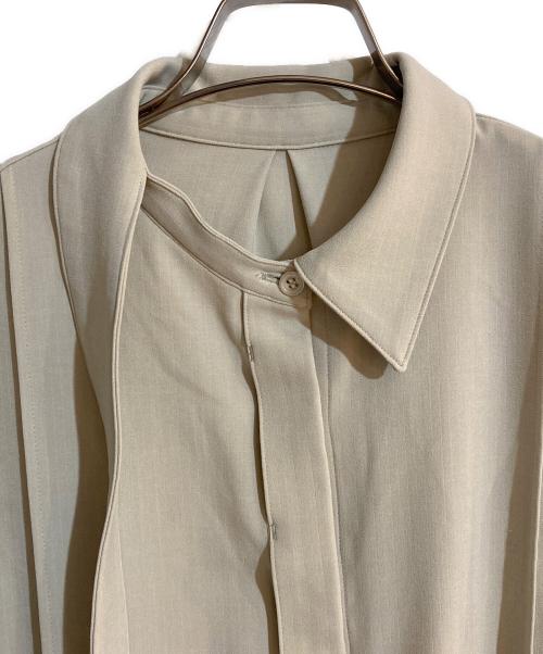 CITY（シティ）CITY (シティ) オーバーラップブラウス ライトグレー サイズ:FREEの古着・服飾アイテム