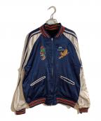 HOUSTONヒューストン）の古着「別珍リバーシブルスカジャン」｜ブラック