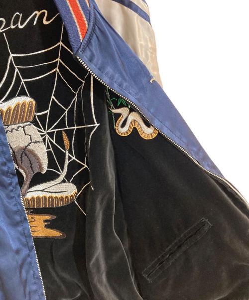 HOUSTON（ヒューストン）HOUSTON (ヒューストン) 別珍リバーシブルスカジャン ブラック サイズ:Lの古着・服飾アイテム