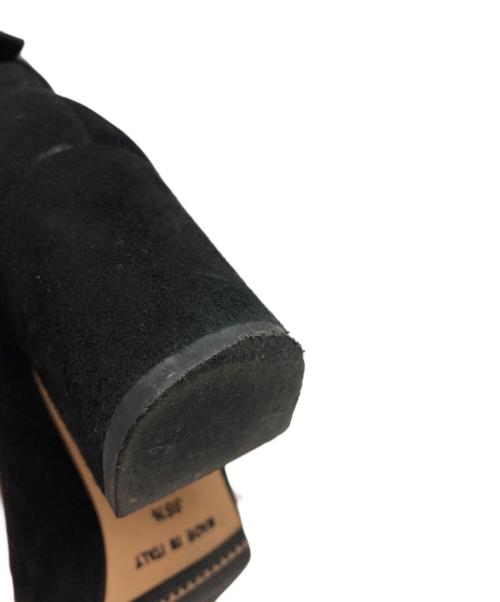 FABIO RUSCONI（ファビオルスコーニ）FABIO RUSCONI (ファビオルスコーニ) スウェード切替ショートブーツ ブラック サイズ:36 1/2の古着・服飾アイテム