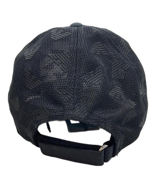 EMPORIO ARMANI（エンポリオアルマーニ）EMPORIO ARMANI (エンポリオアルマーニ) ジャカードメッシュ素材 オールオーバーイーグルキャップ ブラックの古着・服飾アイテム