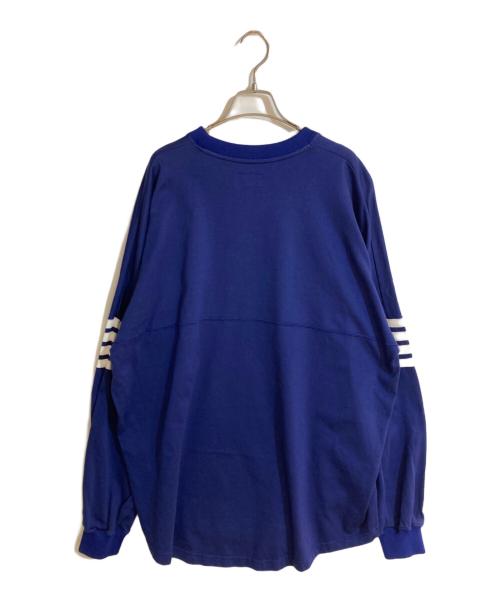 DESCENDANT（ディセンダント）DESCENDANT (ディセンダント) 刺繍ロングスリーブTシャツ ブルー サイズ:2の古着・服飾アイテム