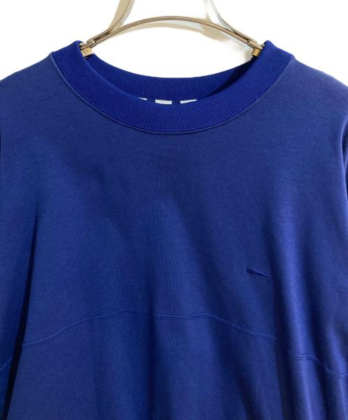 DESCENDANT（ディセンダント）DESCENDANT (ディセンダント) 刺繍ロングスリーブTシャツ ブルー サイズ:2の古着・服飾アイテム