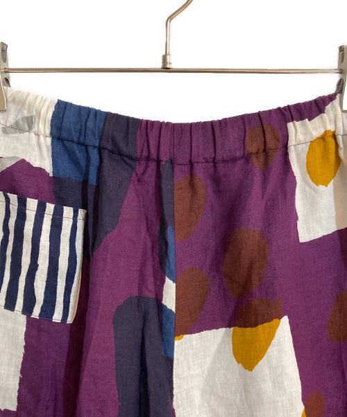 SOU・SOU（ソウソウ）SOU・SOU (ソウソウ) 路地 リネン100％広形もんぺパンツ パープル サイズ:不明の古着・服飾アイテム