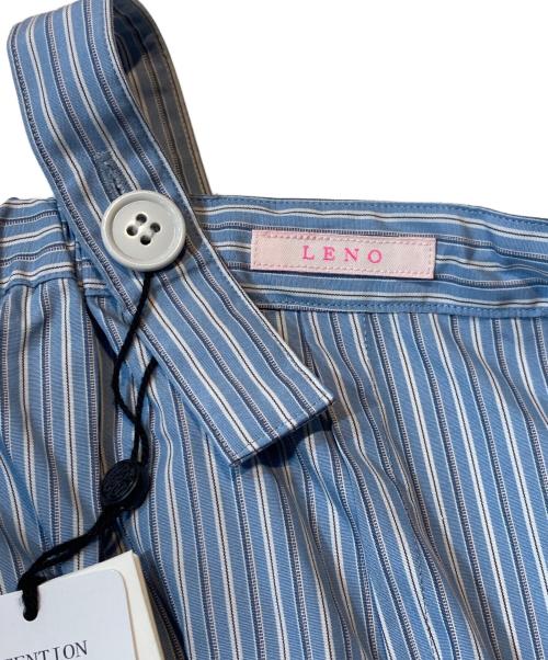 leno（リノ）LENO (リノ) CLUEL (クルーエル) 別注ストライプ柄サロペット ブルー サイズ:FREE 未使用品の古着・服飾アイテム