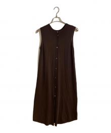 theory（セオリー）の古着「ノースリーブワンピース」｜ブラウン