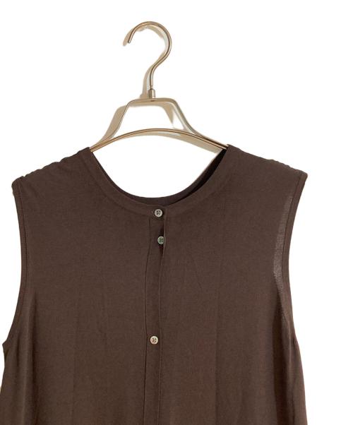 theory（セオリー）theory (セオリー) ノースリーブワンピース ブラウン サイズ:Sの古着・服飾アイテム