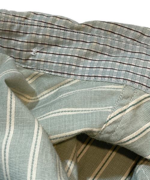 RRL（ダブルアールエル）RRL (ダブルアールエル) ストライプシャツ グリーン サイズ:XSの古着・服飾アイテム