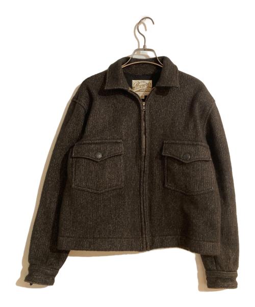 BROWN'S BEACH JACKET（ブラウンズビーチジャケット）BROWN'S BEACH JACKET (ブラウンズビーチジャケット) DOUBLE FLAP JACKET ブラウン サイズ:38の古着・服飾アイテム