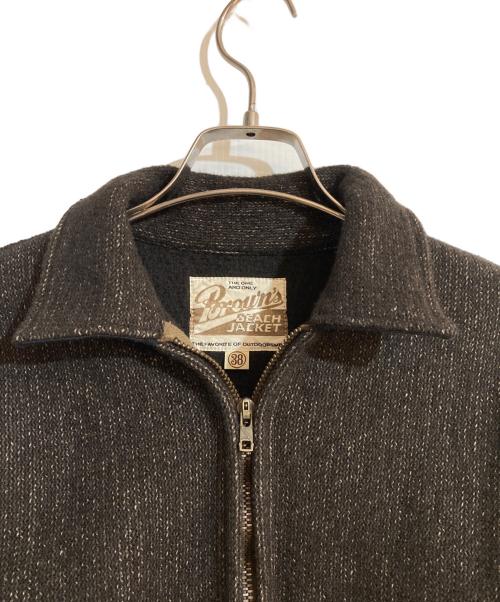 BROWN'S BEACH JACKET（ブラウンズビーチジャケット）BROWN'S BEACH JACKET (ブラウンズビーチジャケット) DOUBLE FLAP JACKET ブラウン サイズ:38の古着・服飾アイテム