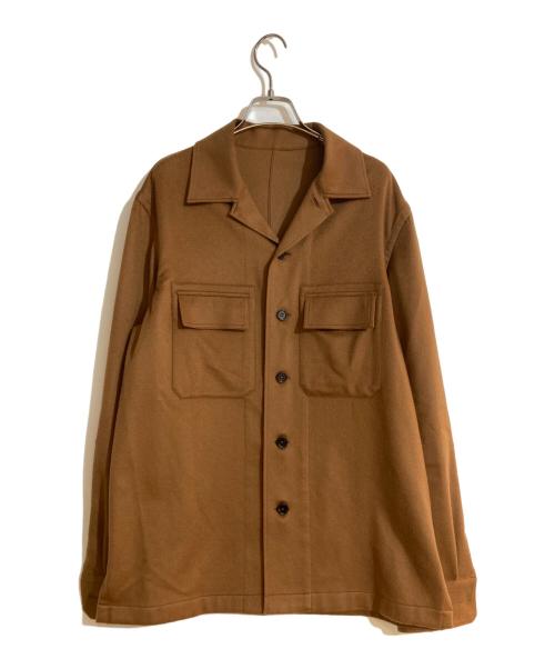 ERMENEGILDO ZEGNA（エルメネジルド・ゼニア）ERMENEGILDO ZEGNA (エルメネジルド・ゼニア) OASI カシミヤシャツジャケット ブラウン サイズ:Sの古着・服飾アイテム