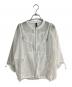 AULA AILA（アウラアイラ）の古着「ZIP UP SHEER TOPS/ジップアップトップス」｜ホワイト