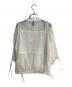 AULA AILA (アウラアイラ) ZIP UP SHEER TOPS/ジップアップトップス ホワイト：6000円