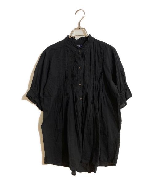 PINK HOUSE（ピンクハウス）PINK HOUSE (ピンクハウス) ピンタック フリル ブラウス ブラック サイズ:不明の古着・服飾アイテム