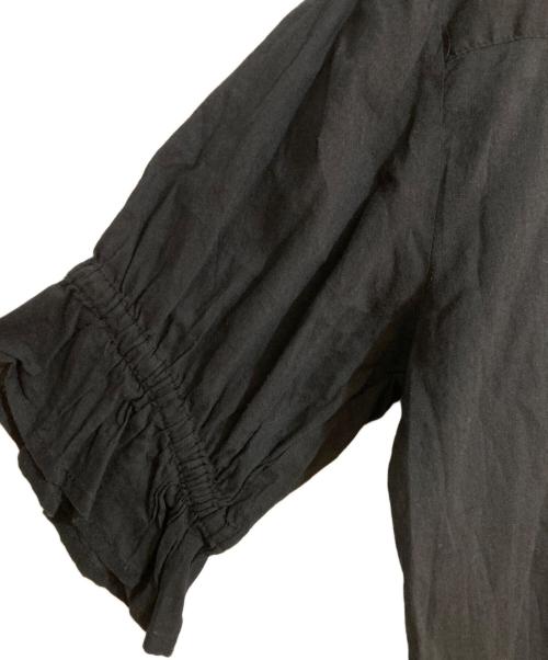 PINK HOUSE（ピンクハウス）PINK HOUSE (ピンクハウス) ピンタック フリル ブラウス ブラック サイズ:不明の古着・服飾アイテム